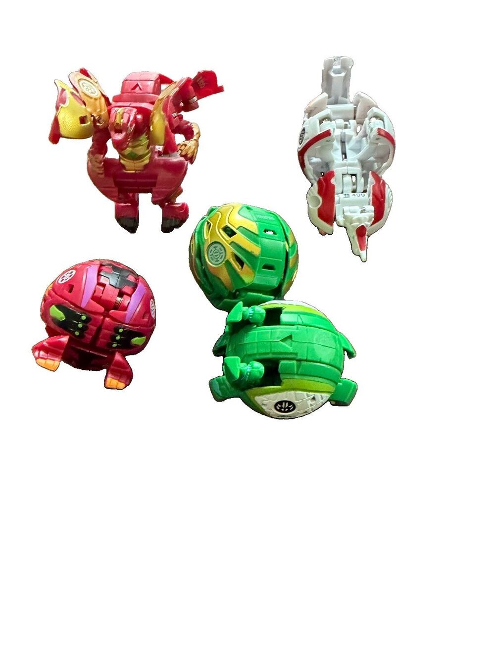Bakugan Battle Brawlers Lot 5 Ventus Pyrus Haos Dragonoid B800 B500 B400